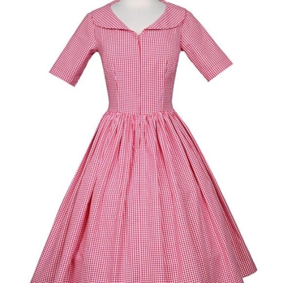 Bernie Dexter Maxine Dress in Red Gingham Size Extra Large NWOT - Picture 7 of 9